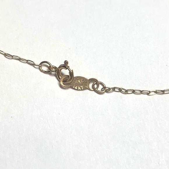 Mommy’s little darling 14 k gold necklace